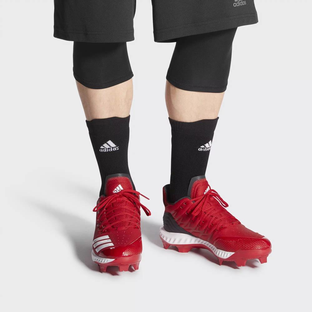 Adidas Icon Bounce TPU Spikes De Beisbol Rojos Para Hombre (MX-22296)